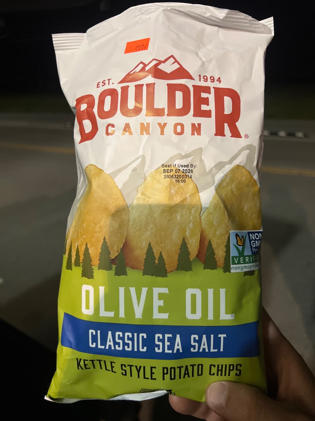 Boulder Canyon Classic Sea Salt bag