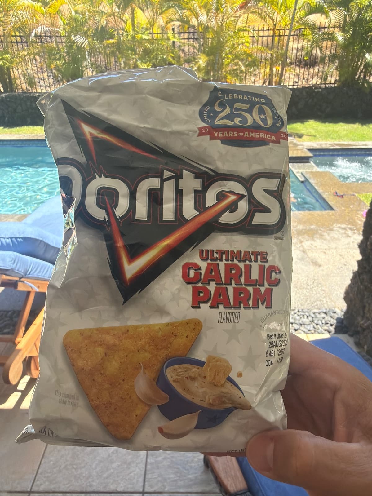 Doritos Ultimate garlic Parm 250th bag